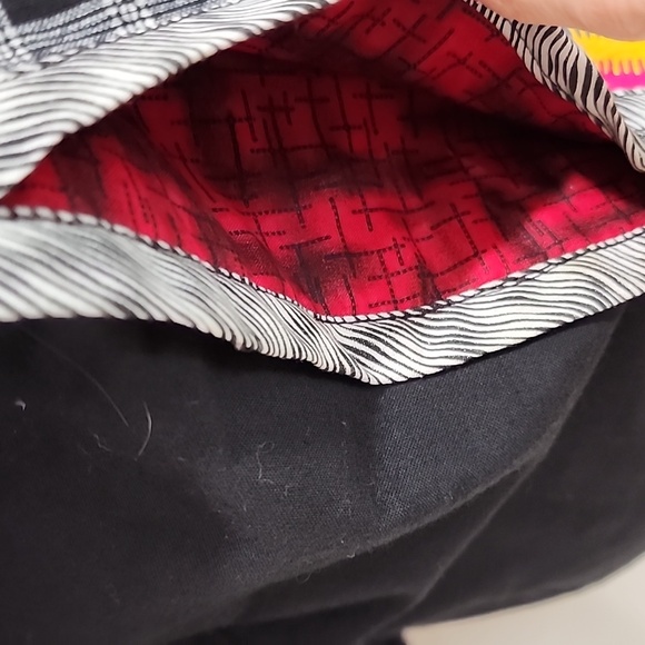 Art to Wear Upcycled Long Line Jacket Colorful Vintage Lagenlook Women's size M - Picture 9 of 16